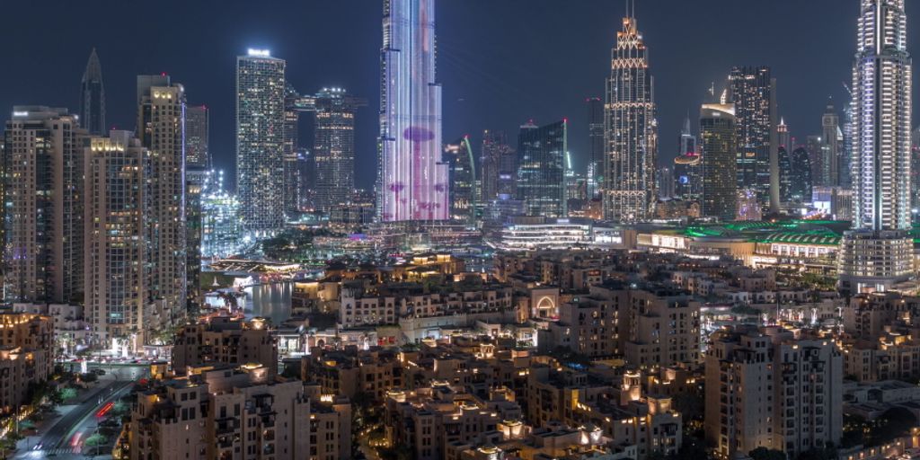 family enjoying lifestyle in Dubai cityscape